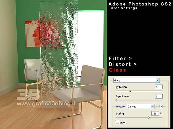 photoshop glass